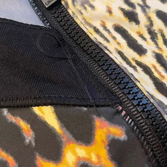 NWT! Bebe Bebe Sport Cheetah Print Funnel Jacket Zip-Up SMALL Made In USA - Picture 12 of 15